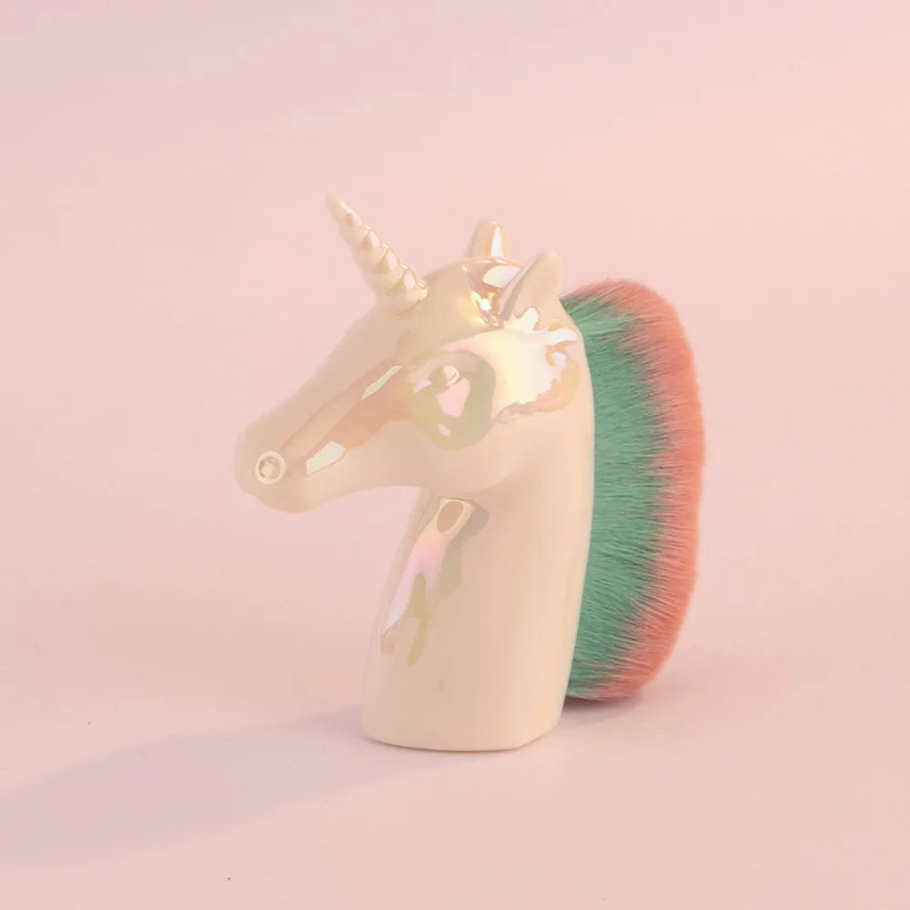 Unicorn Makeup Brush Nail Dust Remover Tool-7