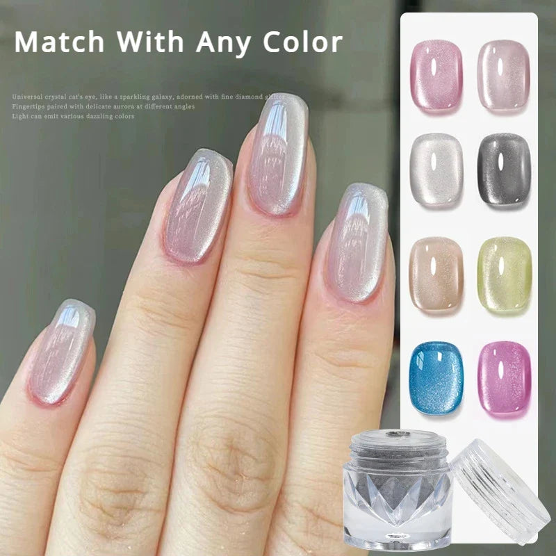 Upgrade Velvet Cat Eye Magnetic Nail Powder-4