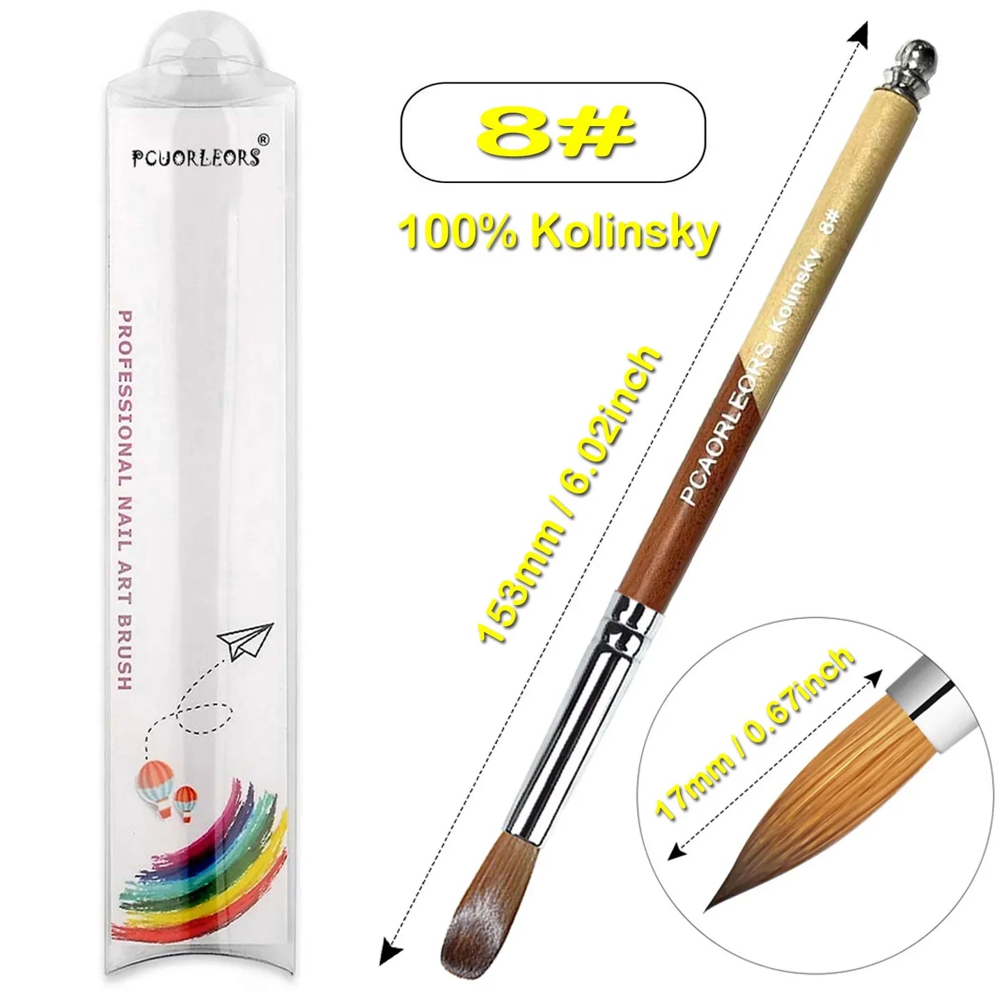 UsiDaer Kolinsky Nail Brush-8