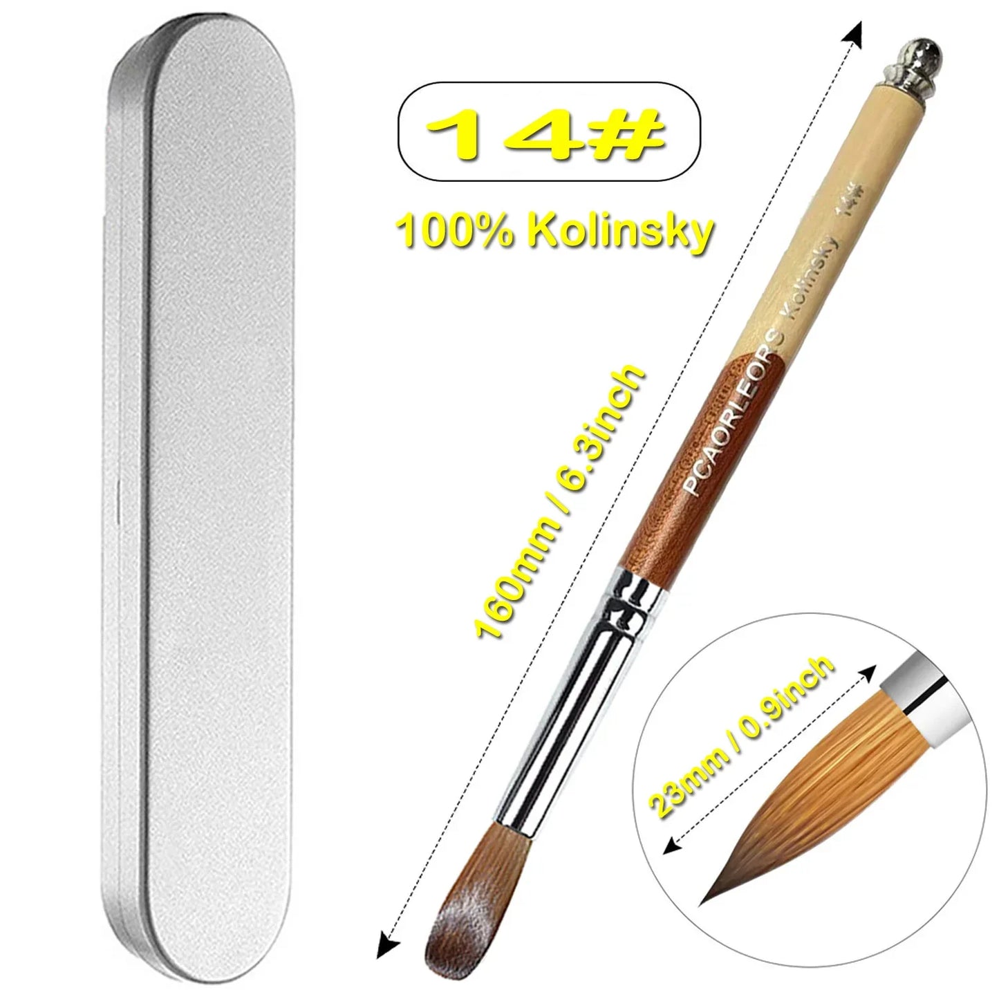 UsiDaer Kolinsky Nail Brush-9