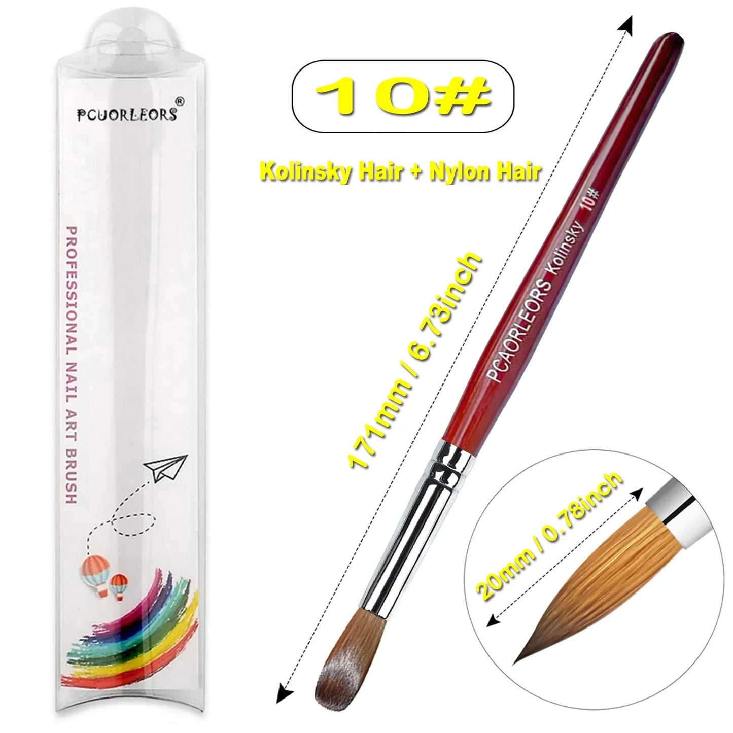UsiDaer Kolinsky Nail Brush-12