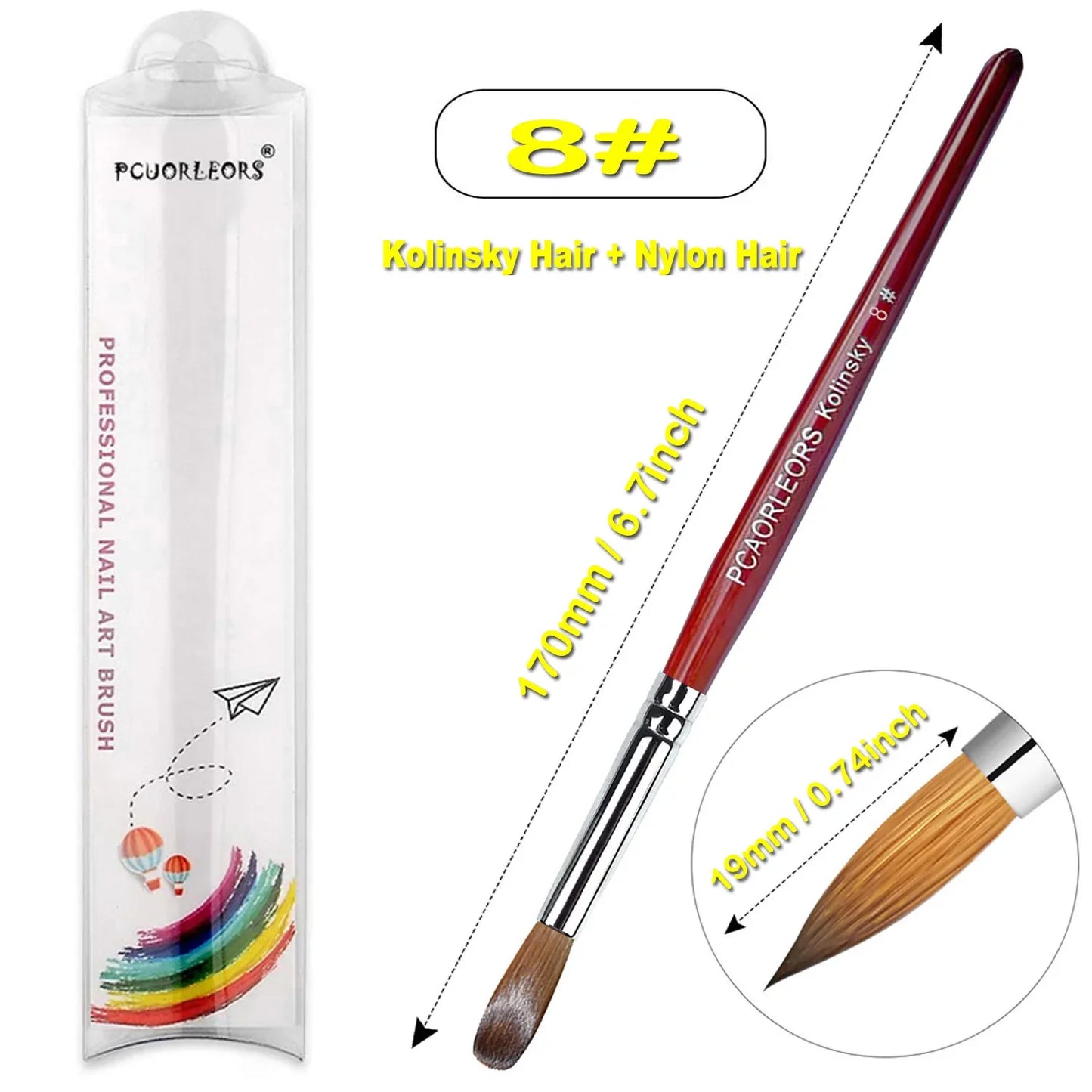 UsiDaer Kolinsky Nail Brush-13