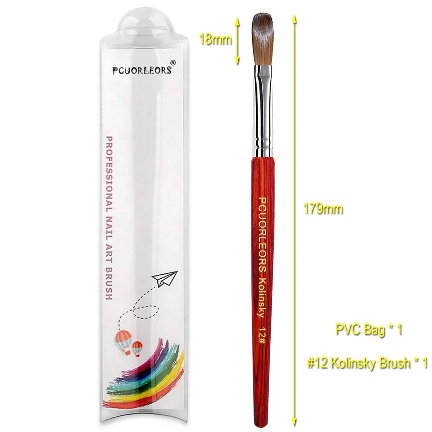 UsiDaer Kolinsky Nail Brush-15