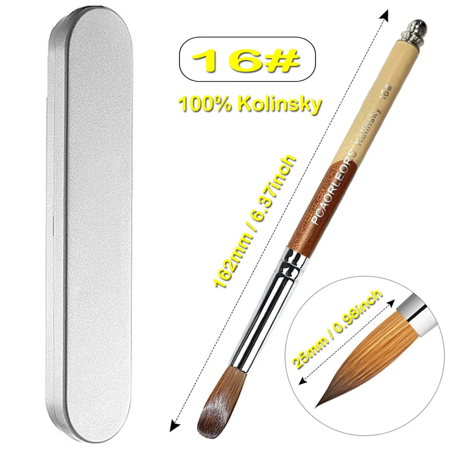 UsiDaer Kolinsky Nail Brush-18