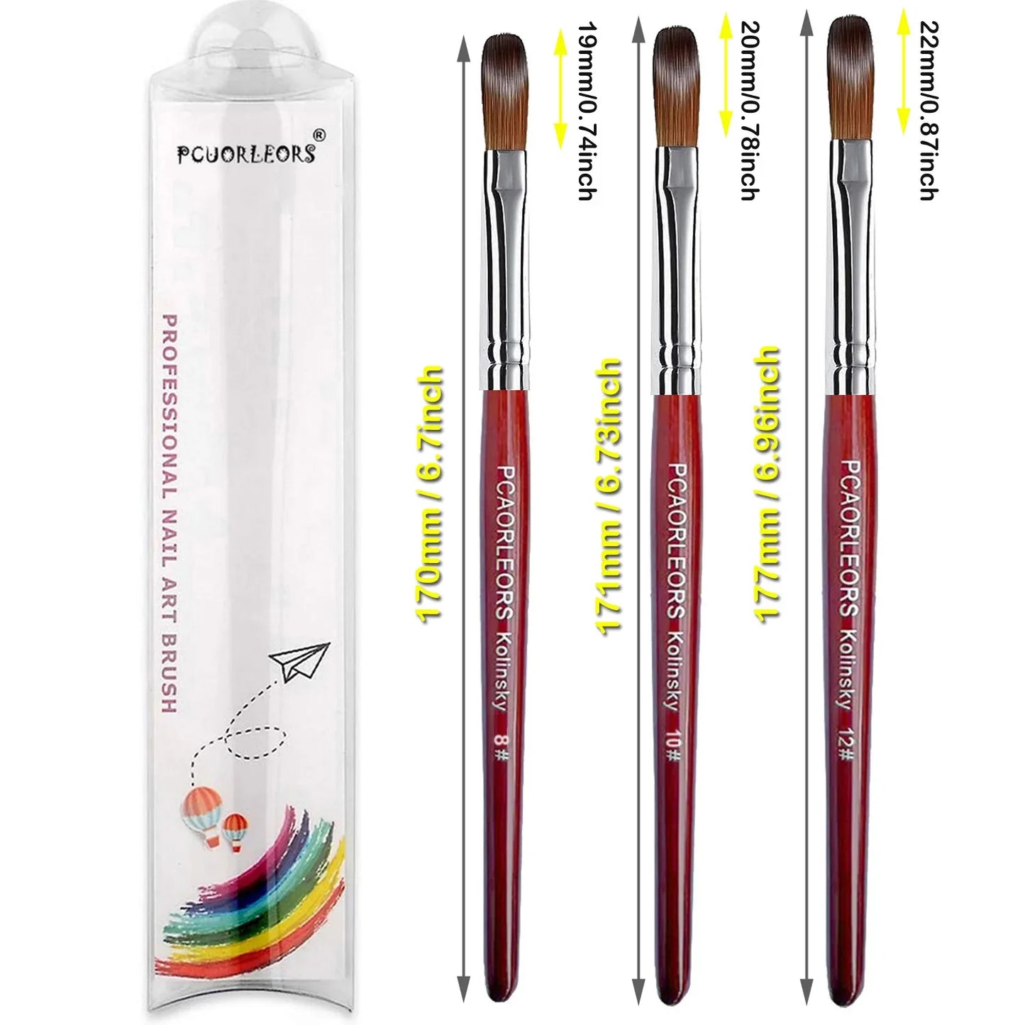 UsiDaer Kolinsky Nail Brush-20
