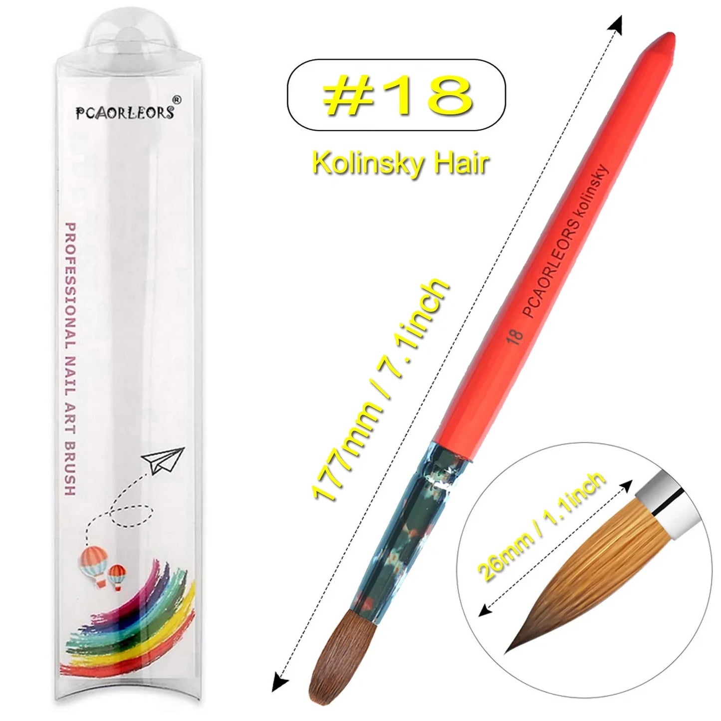 UsiDaer Kolinsky Nail Brush-23