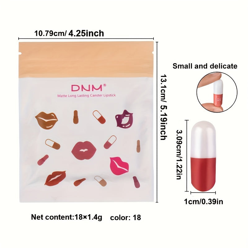 Velvet Luxe: 18 Pcs Mini Matte Lipstick Set-3
