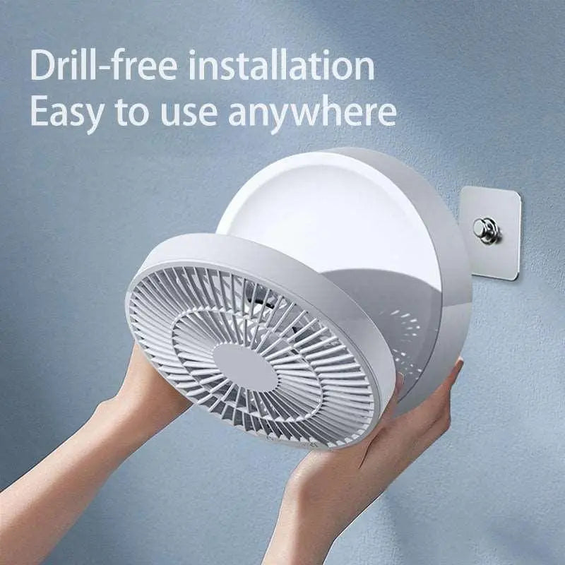 Versatile 2-in-1 USB Fan with Remote and Warm Night Light-2
