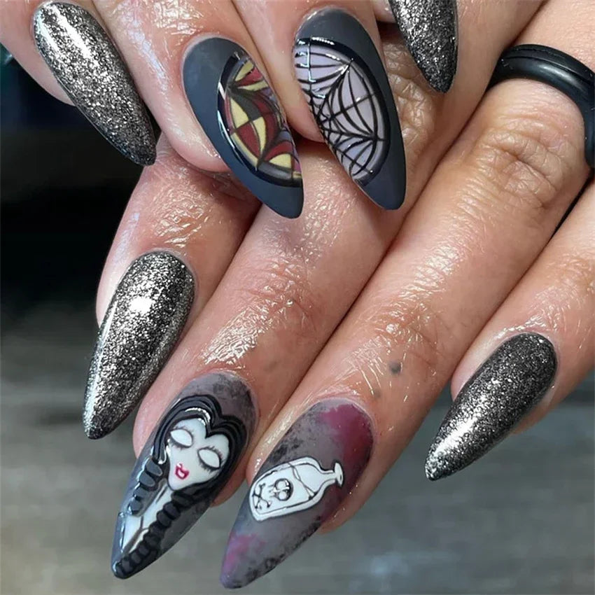 Vibrant Ballerina Nail Tips Set-25