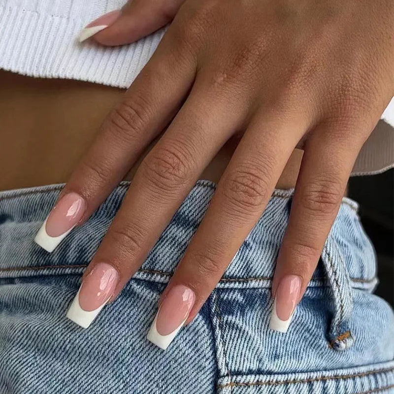 Vibrant Ballerina Nail Tips Set-12