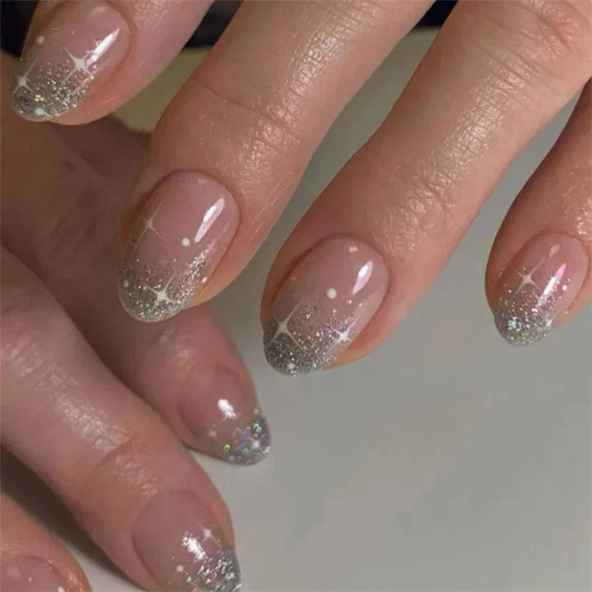 Vibrant Ballerina Nail Tips Set-19