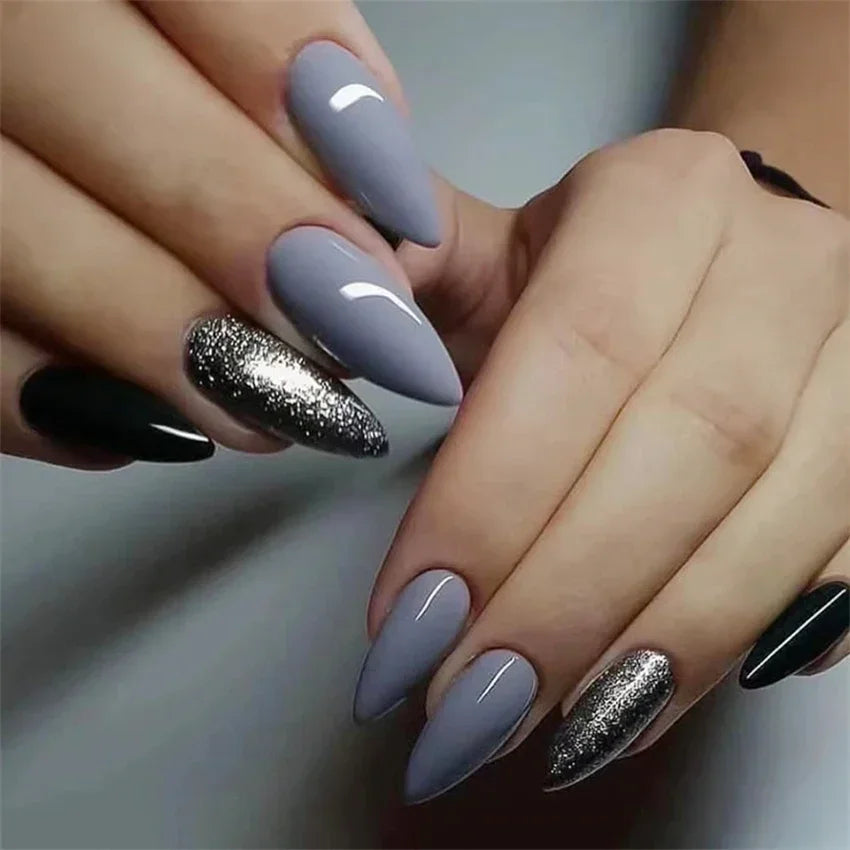 Vibrant Ballerina Nail Tips Set-22