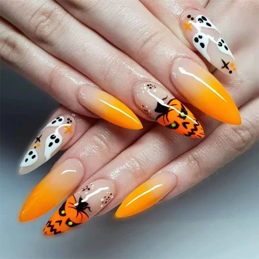 Vibrant Ballerina Nail Tips Set-29