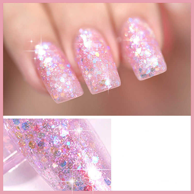 Vibrant Starry Sky Nail Polish Glue-5