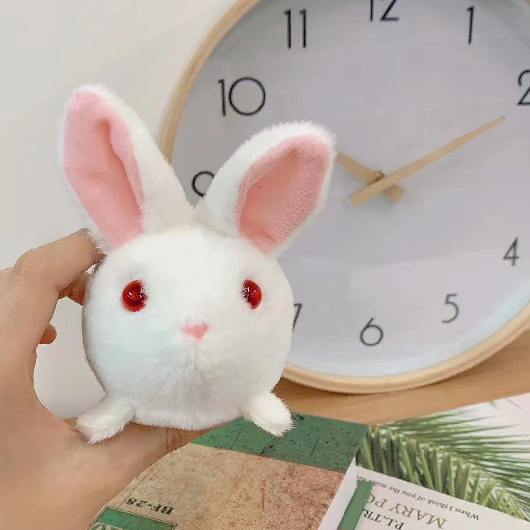 Wagging Tail Cat and Little Bunny Lucky Plush Drawstring Toys-7