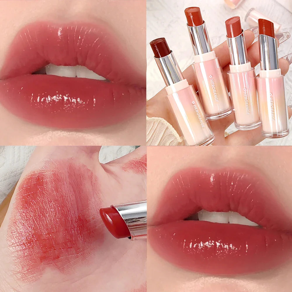 Water Mirror Solid Lip Gloss Lipstick Nude Lip Tint Moisturizing-2