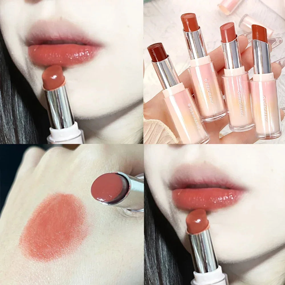 Water Mirror Solid Lip Gloss Lipstick Nude Lip Tint Moisturizing-20