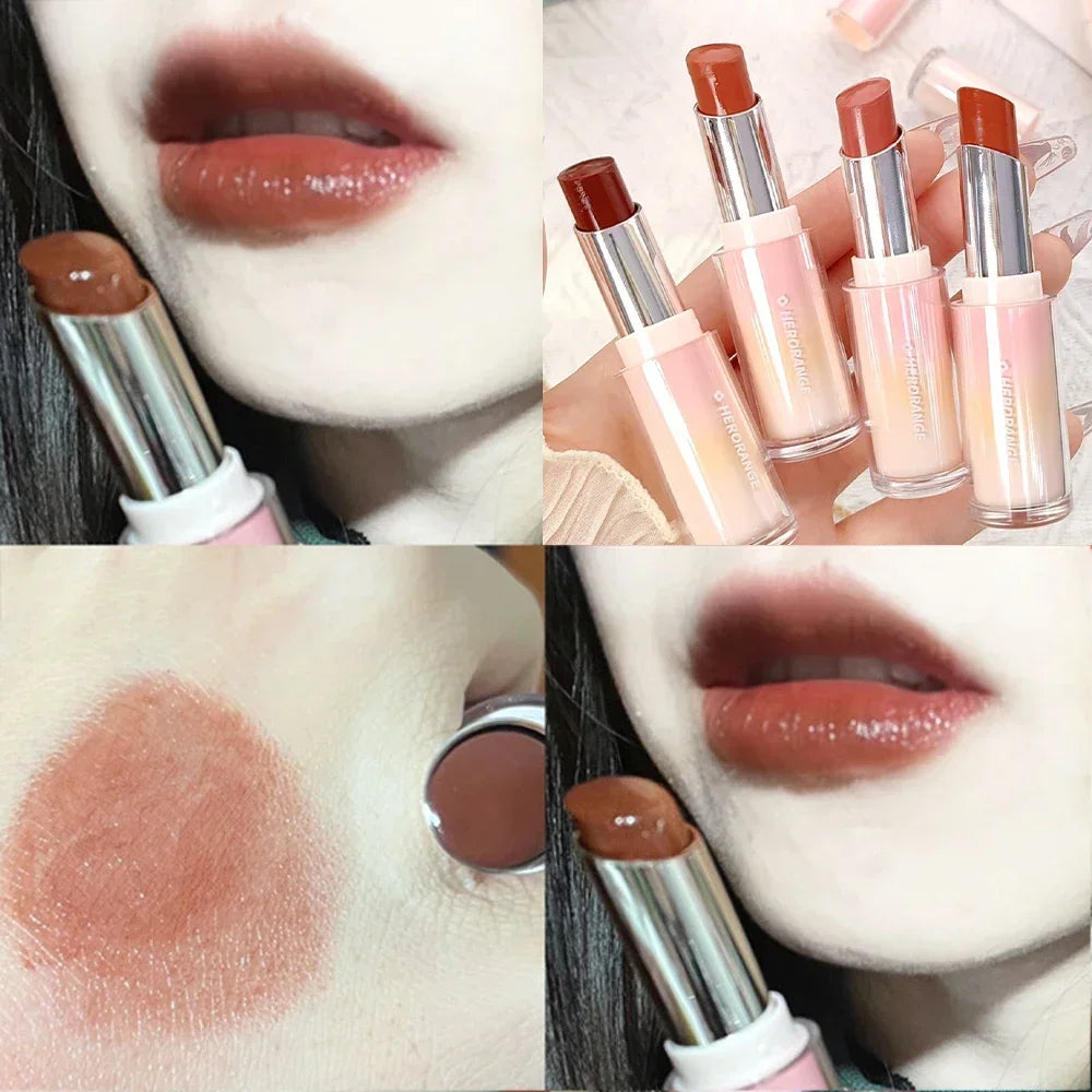 Water Mirror Solid Lip Gloss Lipstick Nude Lip Tint Moisturizing-25