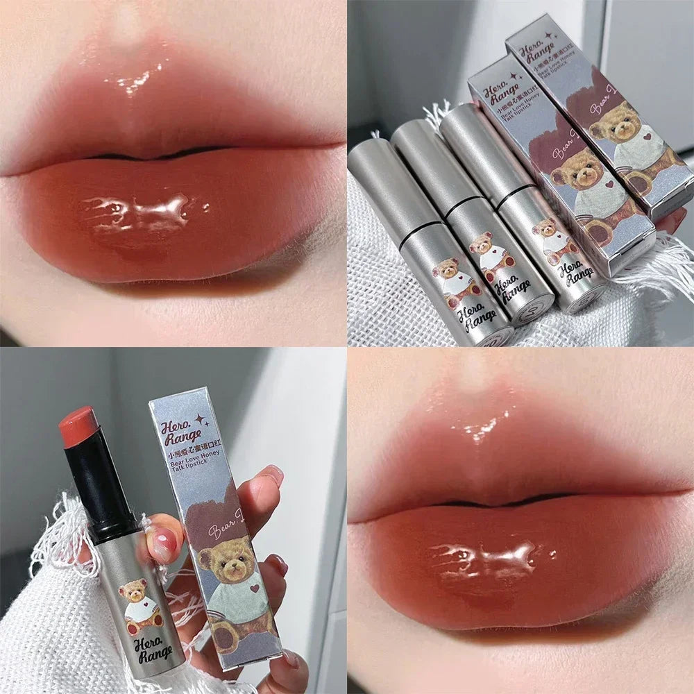 Water Mirror Solid Lip Gloss Lipstick Nude Lip Tint Moisturizing-16