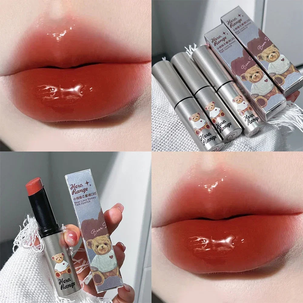 Water Mirror Solid Lip Gloss Lipstick Nude Lip Tint Moisturizing-18