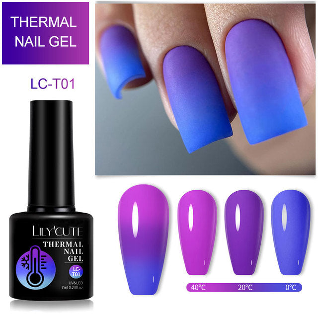 Winter Magic Color Changing Thermal Gel Nail Polish-2