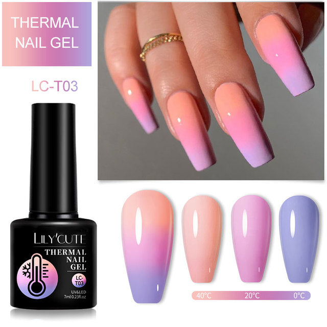 Winter Magic Color Changing Thermal Gel Nail Polish-4