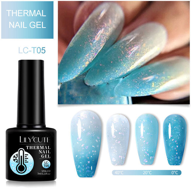Winter Magic Color Changing Thermal Gel Nail Polish-6