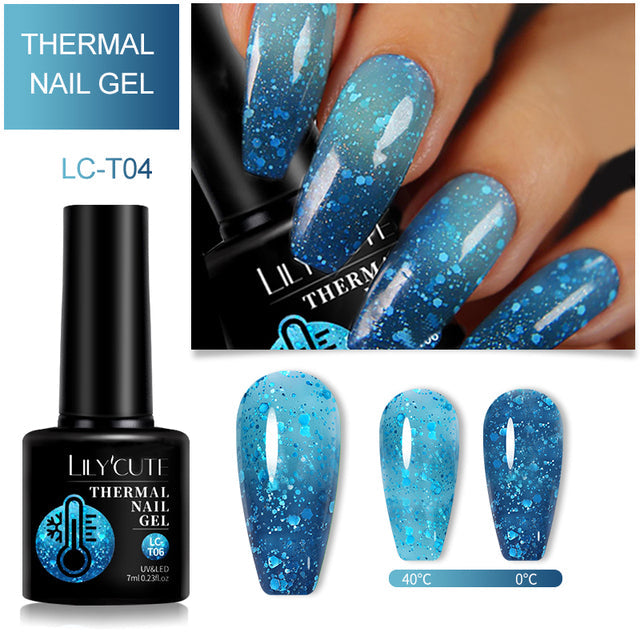 Winter Magic Color Changing Thermal Gel Nail Polish-7