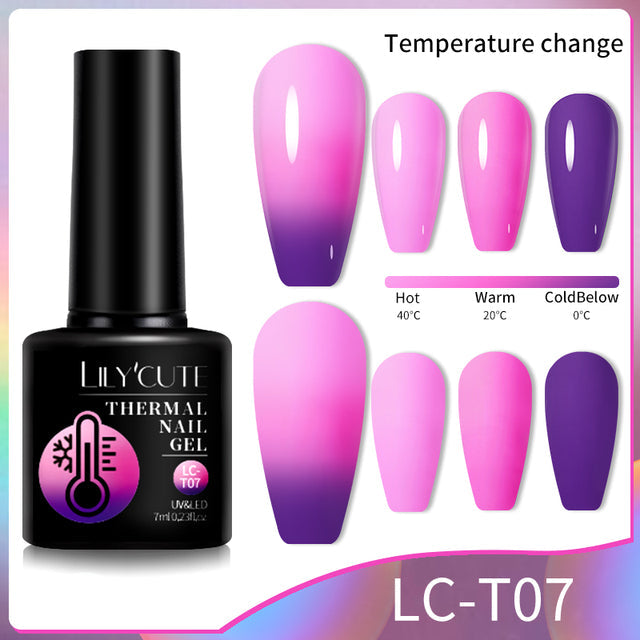 Winter Magic Color Changing Thermal Gel Nail Polish-8