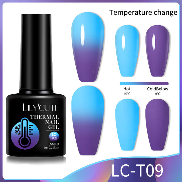 Winter Magic Color Changing Thermal Gel Nail Polish-10
