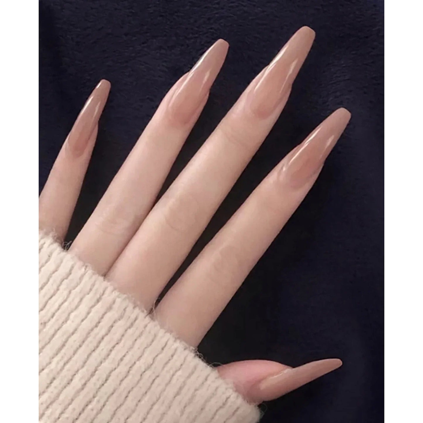 Y2K Silver Flame Press-On Nails-18