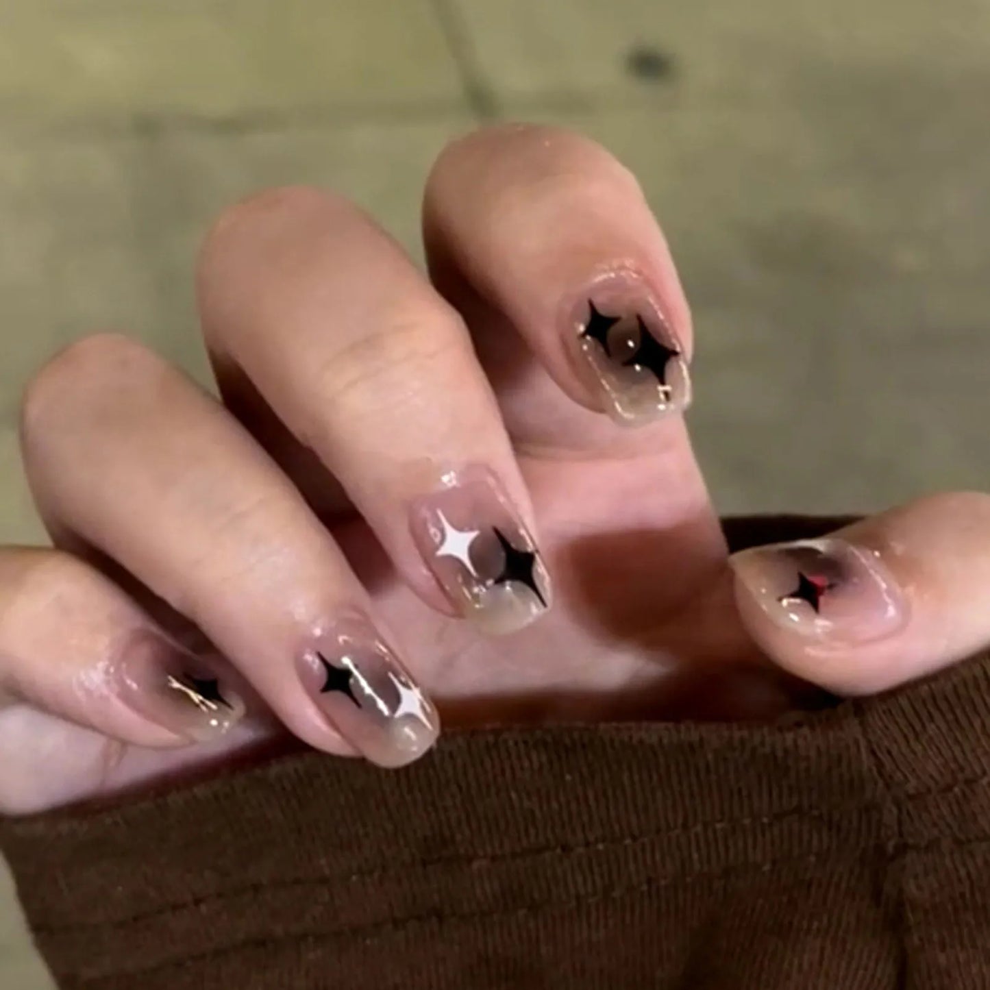 Y2K Star Press on Nails-1