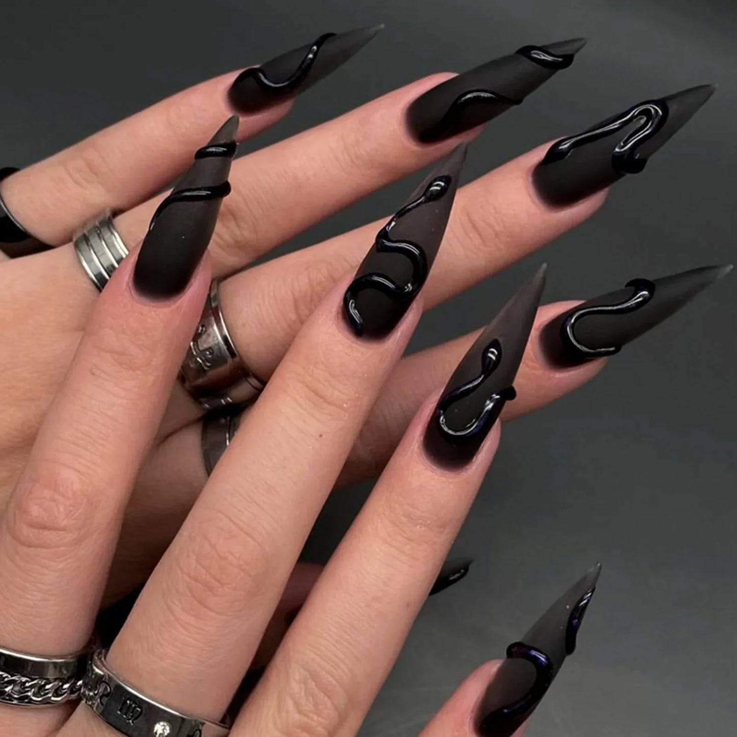Y2K Star Press on Nails-9