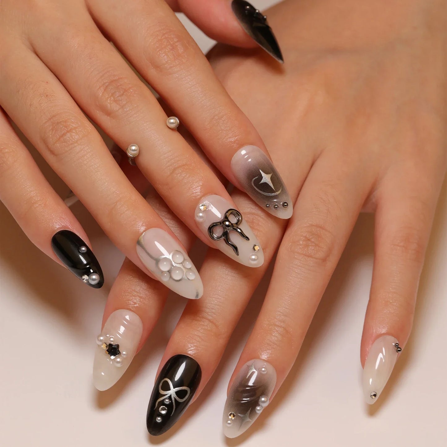 Y2K Star Press on Nails-12