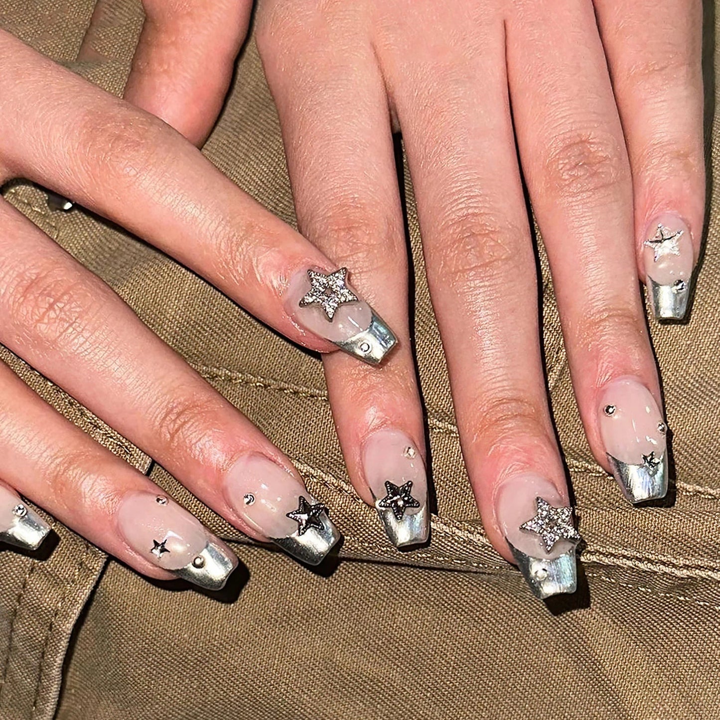 Y2K Star Press on Nails-15