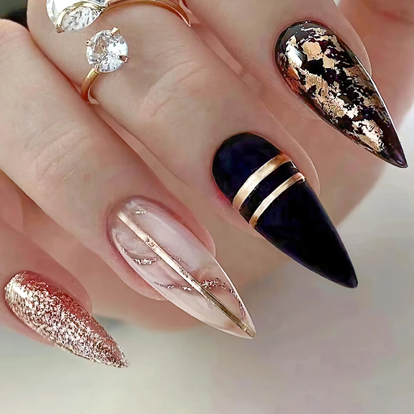 Y2K Star Press on Nails-26