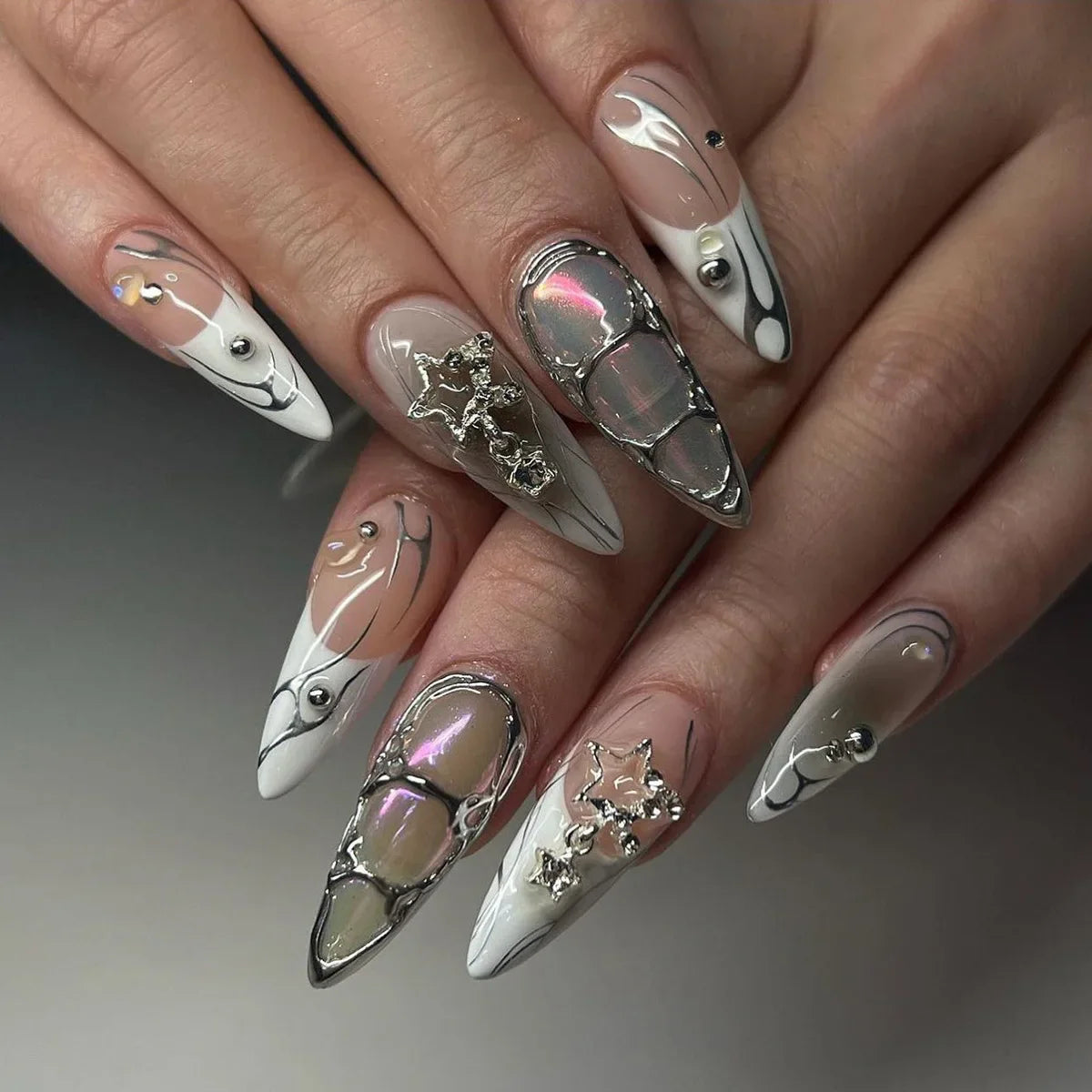 Y2K Star Press on Nails-28