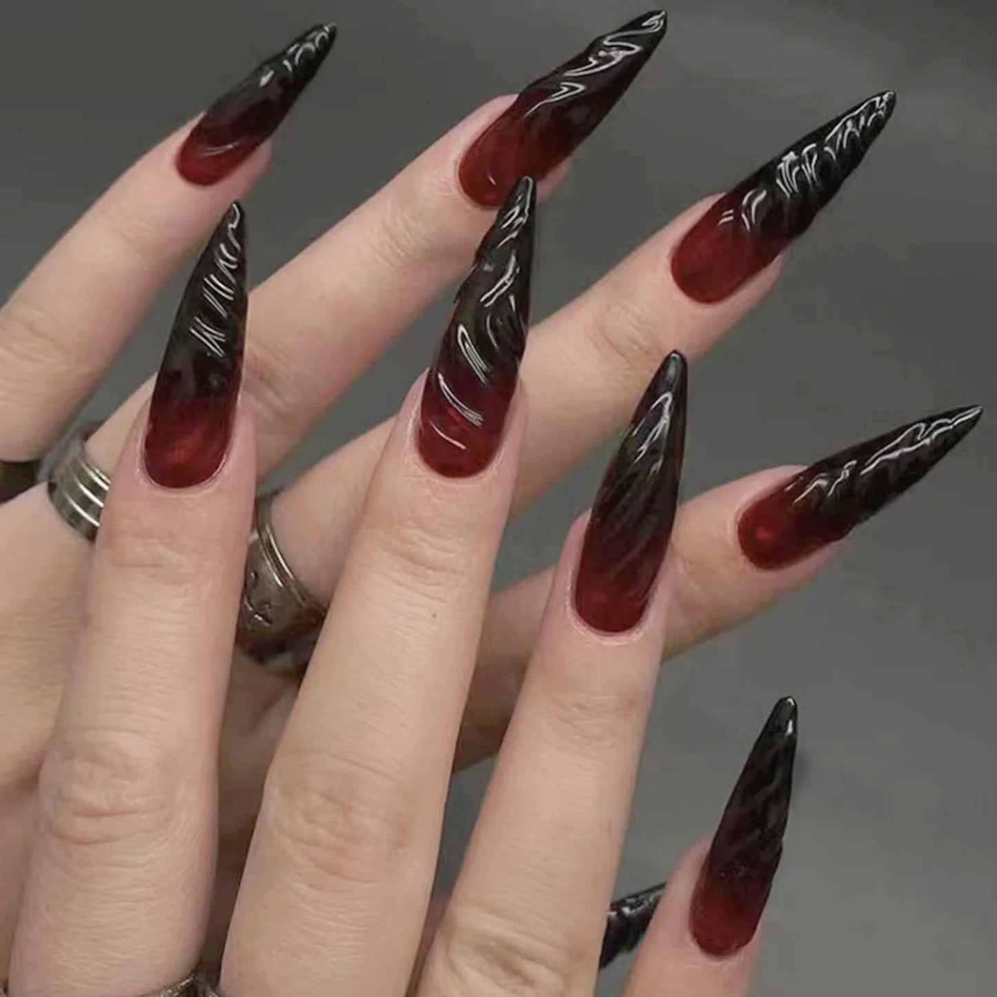 Y2K Star Press on Nails-29