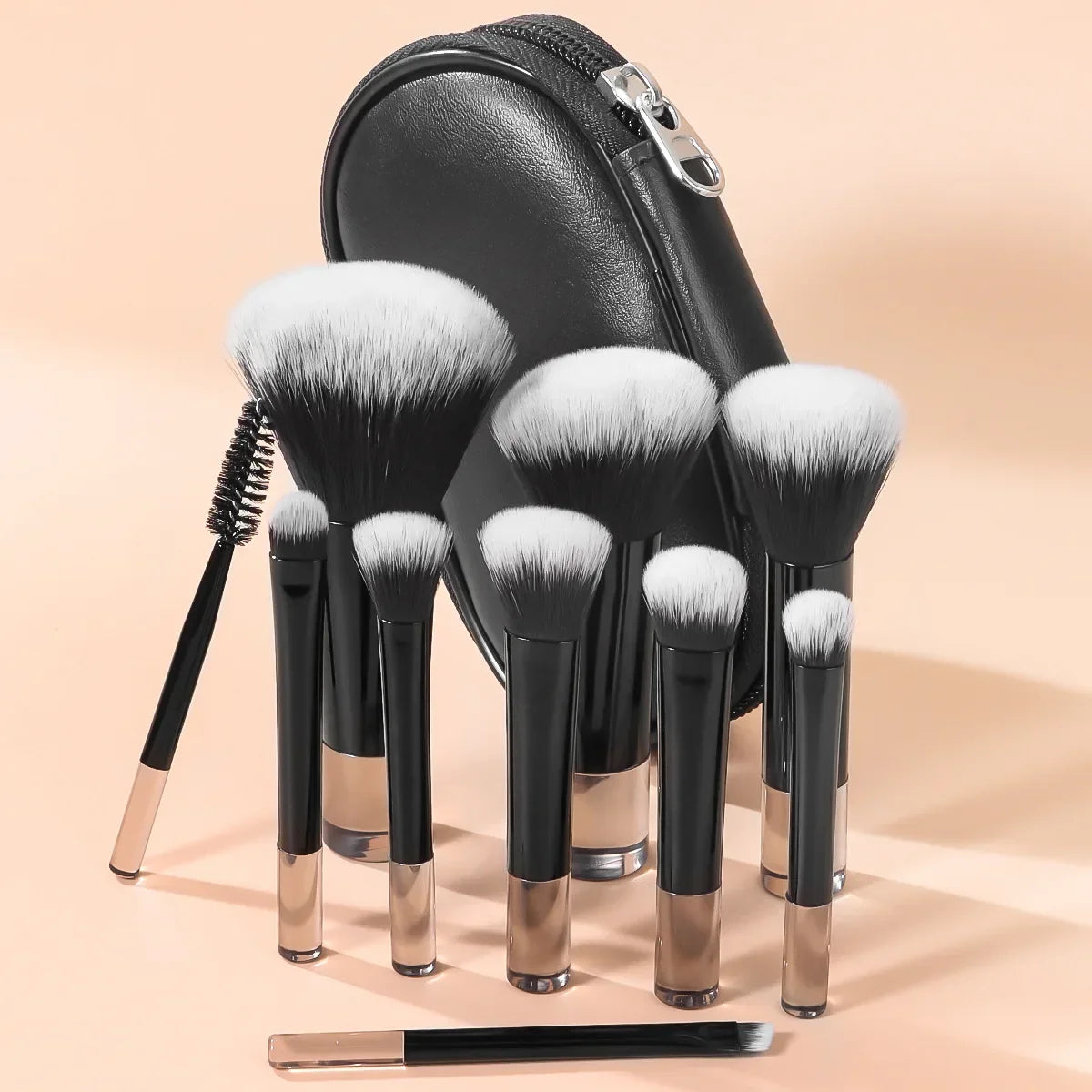 10 Piece Mini Makeup Brush Set Professional Tools-5