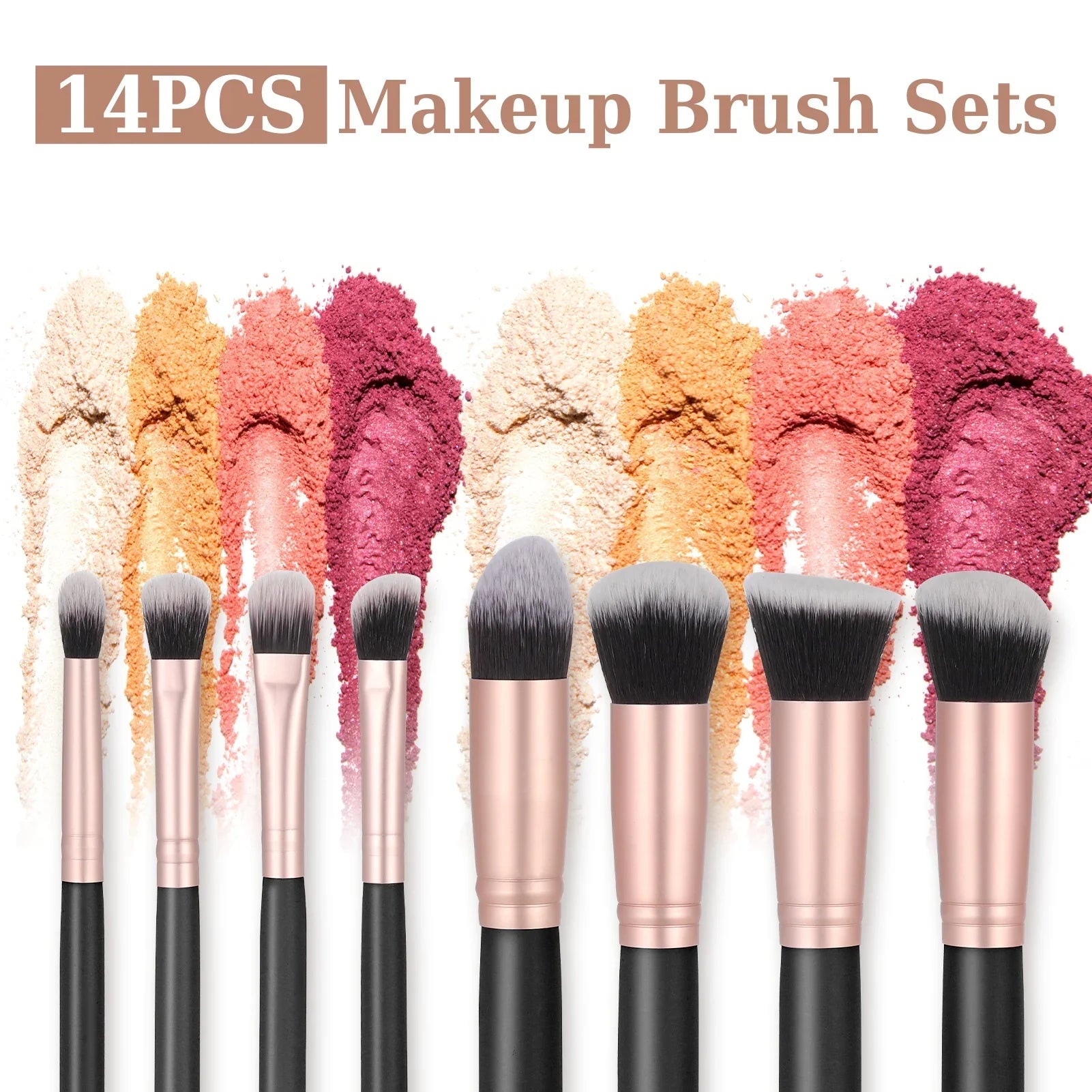 14PCS Premium Makeup Brushes Set-1