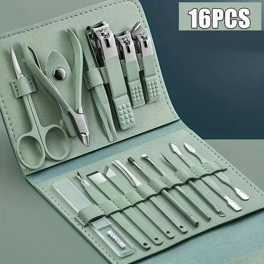 16pcs Professional Nail Clippers Set-0
