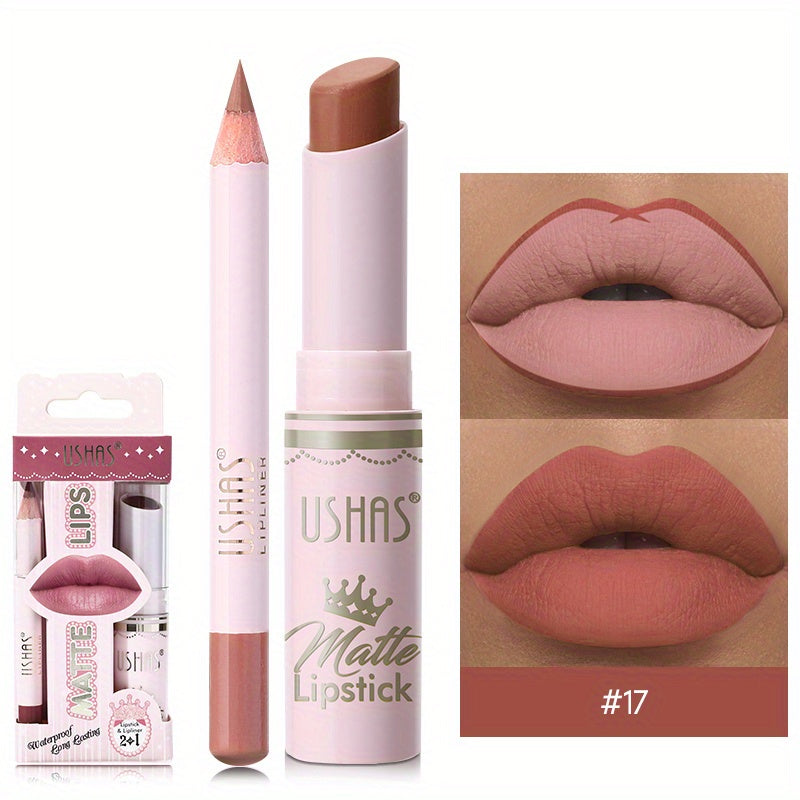 Golden Box Matte Lipstick & Liner-24