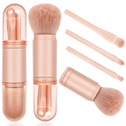 4in1 Travel Makeup Brushes Set Portable-0