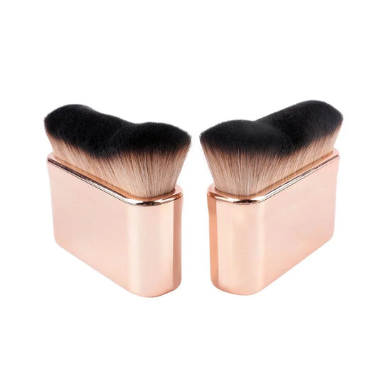 Angled Bronzer Makeup Brush Portable Handle-0