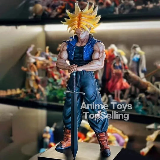 Anime Dragon Ball Z Trunks Figure 25cm Statue-0