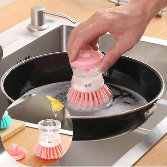 Automatic Kitchen Dish Brush with Soap Dispenser-0
