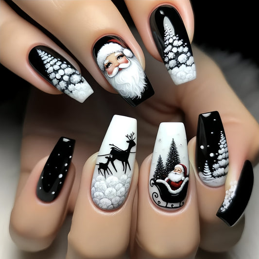 Black Ballet Press-On Nails Set-0