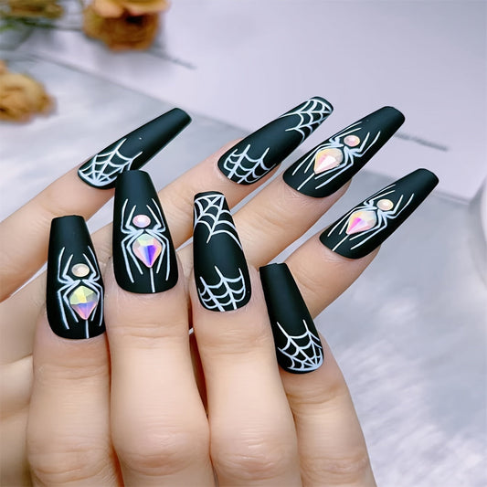 Black Matte Press-On Nails-0
