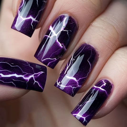 Black & White Ombre Nail Tips-0