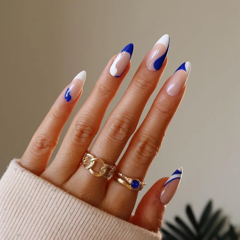Blue Flame Love Press-On Nails-28